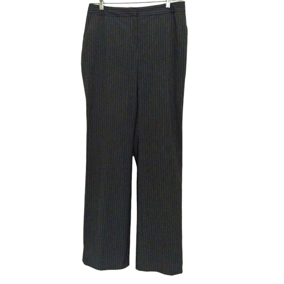 Calvin Klein Gray Pinstripe Dress Pants Sz 8 - Picture 1 of 5